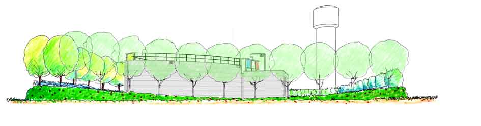 Réservoir d'eau potable, Ploudiry